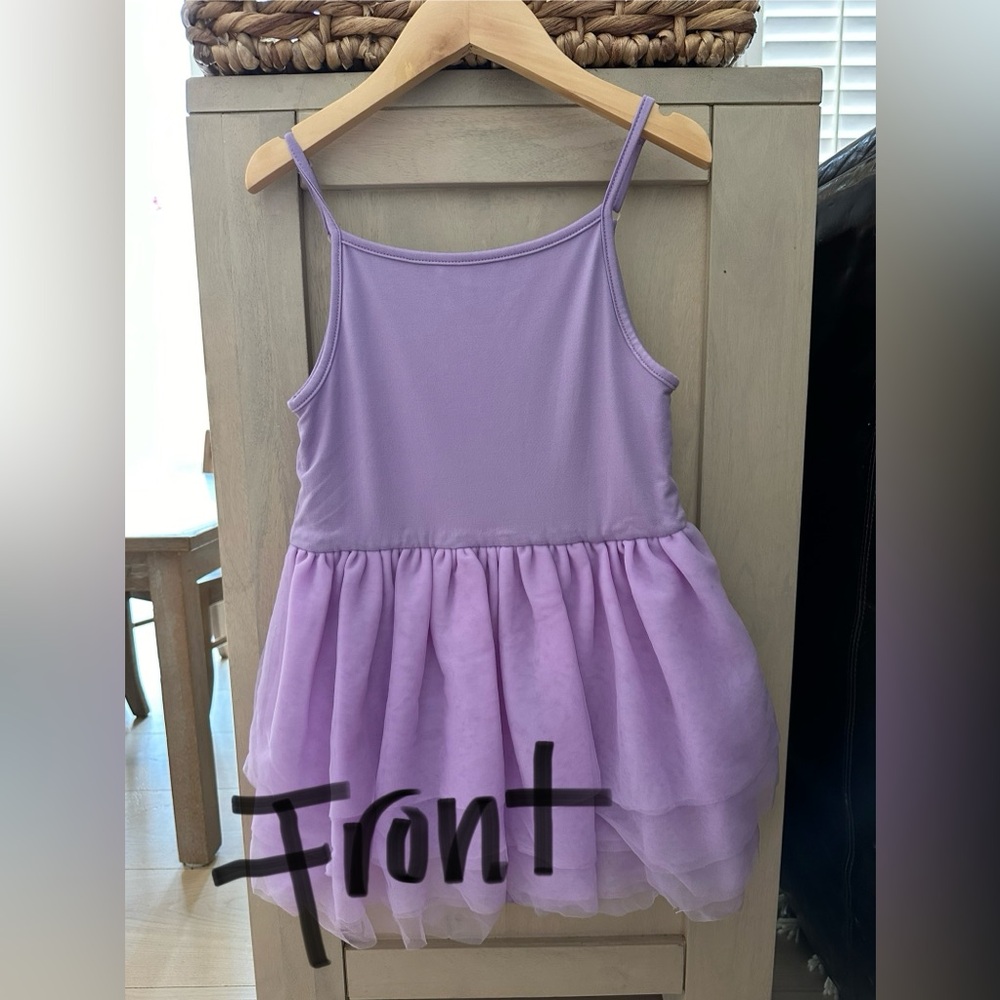 Happy heart crew purple girls tulle dress